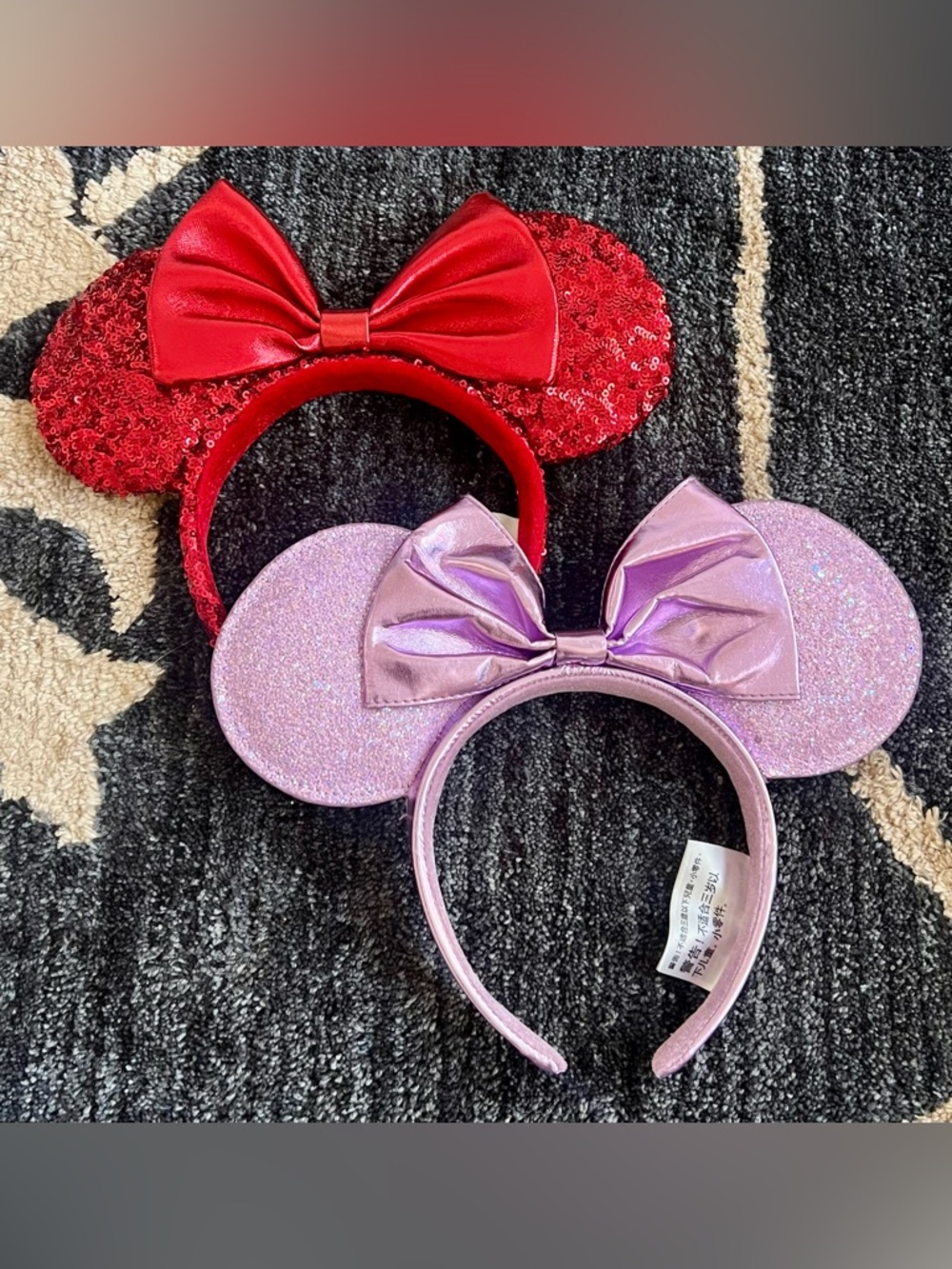 Disney Minnie Mouse Ears Headband Bundle Red & Purple Unisex